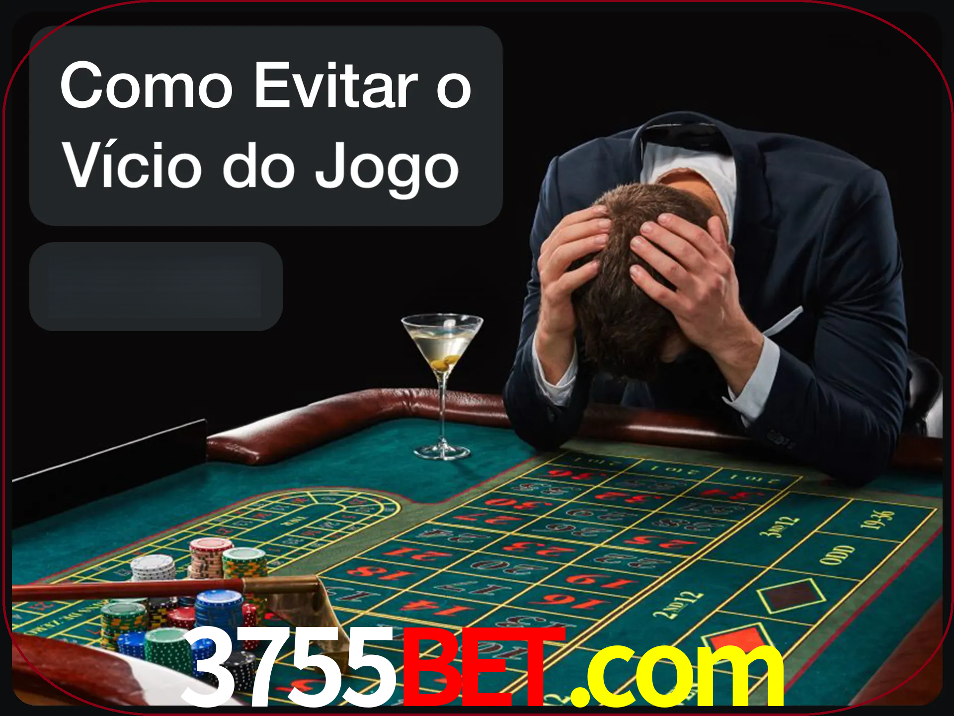 Você é responsável por cada uma de suas apostas.